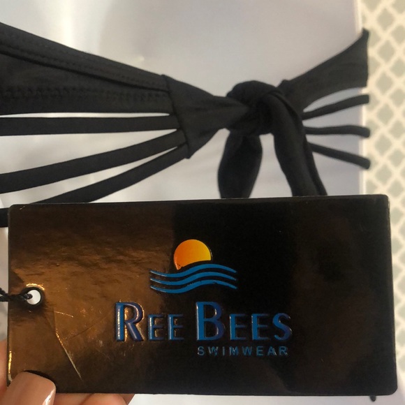 Red Bees black strappy bikini set HT2005 - Picture 6 of 6